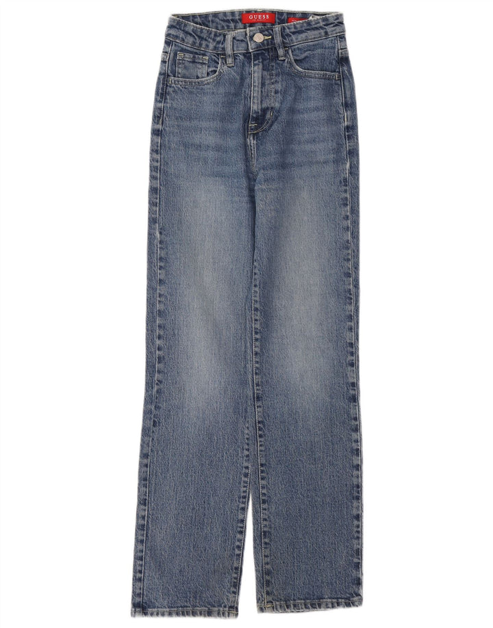 Blugi drepte pentru femei Guess W24 L29 Bumbac albastru