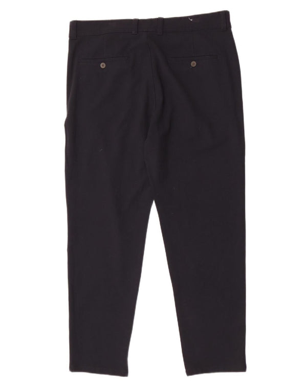 Pantaloni chino pentru bărbați Zara EU 44 Large W34 L28 Bleumarin Poliester