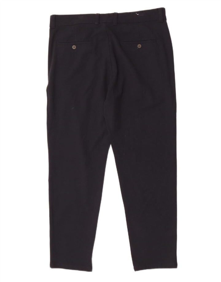 Pantaloni chino pentru bărbați Zara EU 44 Large W34 L28 Bleumarin Poliester