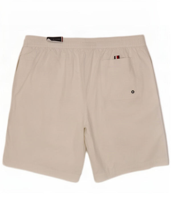 Pantaloni scurți de înot Tommy Hilfiger pentru bărbați, XL, nailon alb