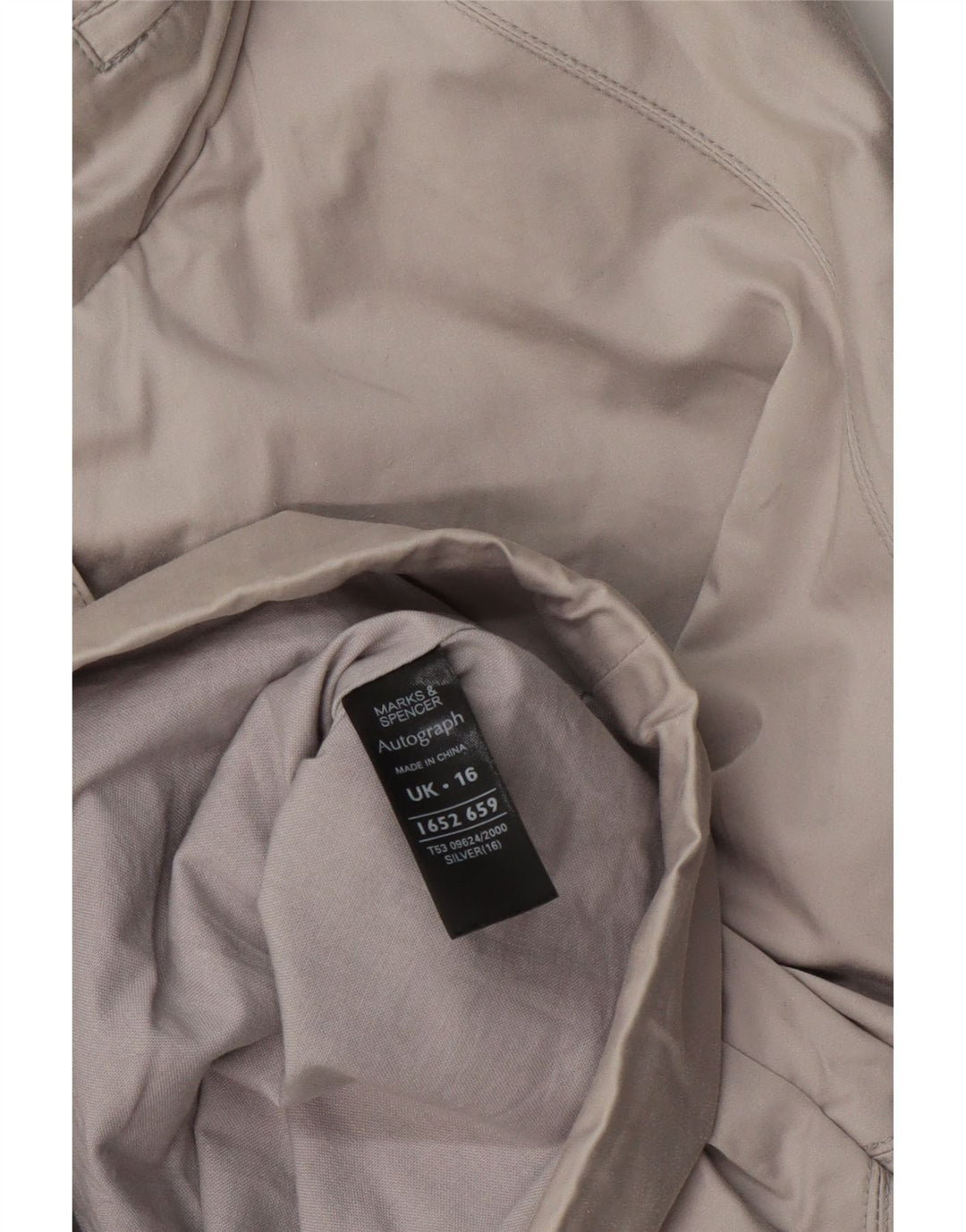 Jachetă pentru femei Marks & Spencer Autograph Windbreaker UK 16 Large Silver
