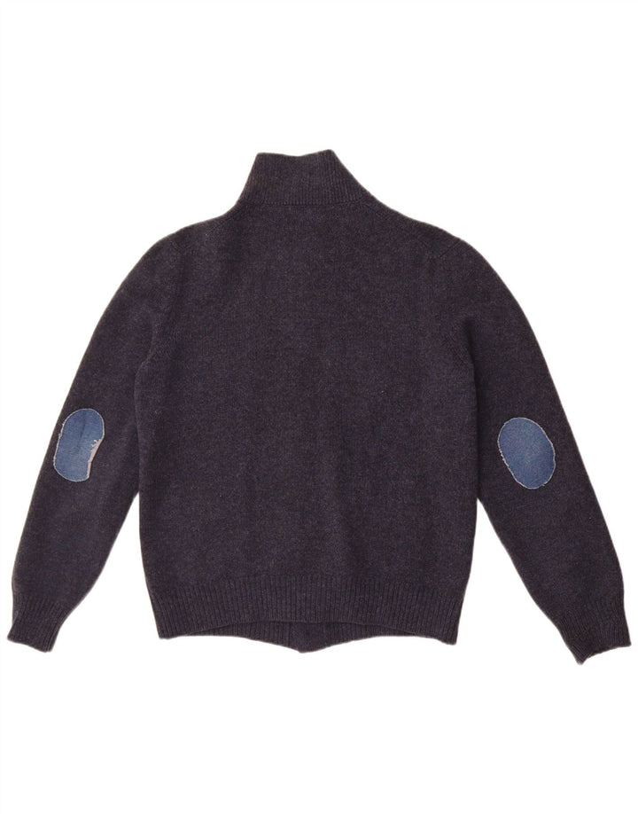Pulover cardigan militar pentru bărbați, mic, bleumarin