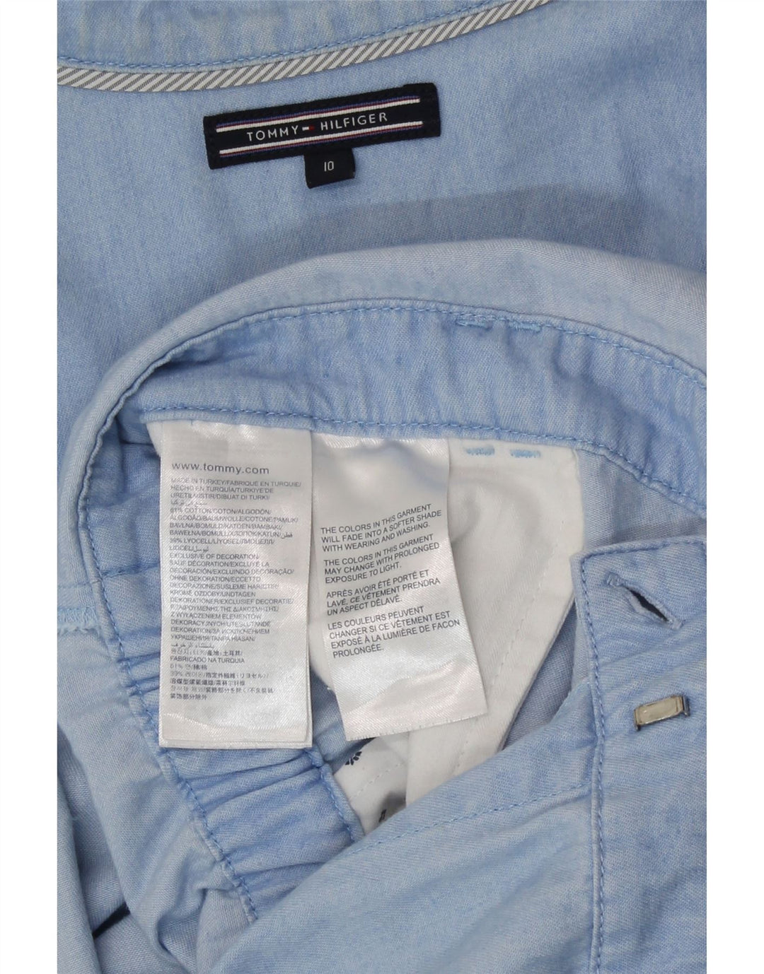 Combi Tommy Hilfiger pentru femei cu mâneci 3/4 US 10, mare, albastru, bumbac