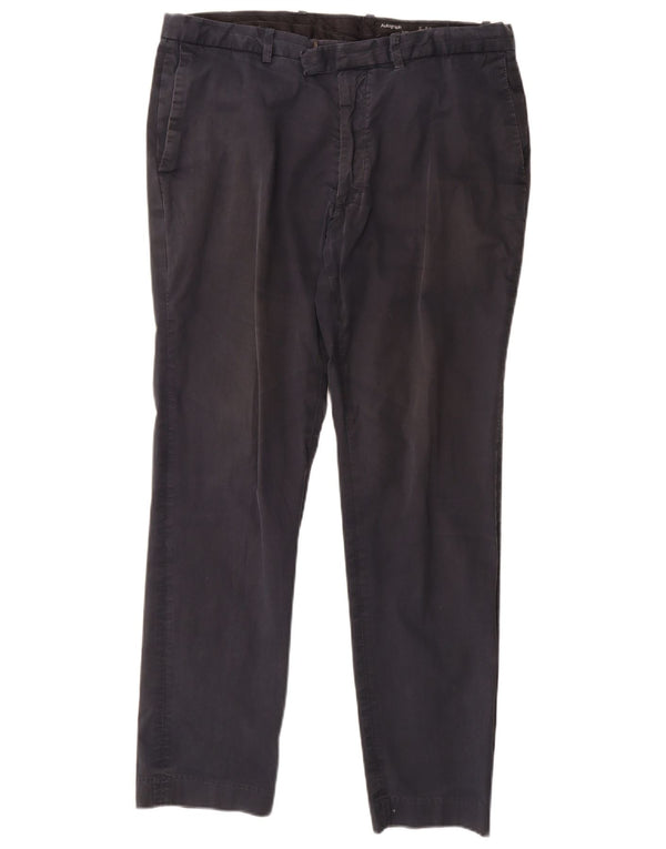Pantaloni chino pentru bărbați Marks & Spencer Autograph Slim Fit W36 L31 bleumarin