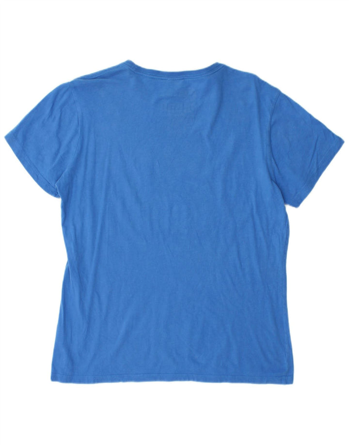 Tricou grafic Puma pentru bărbați Top mare, albastru, bumbac