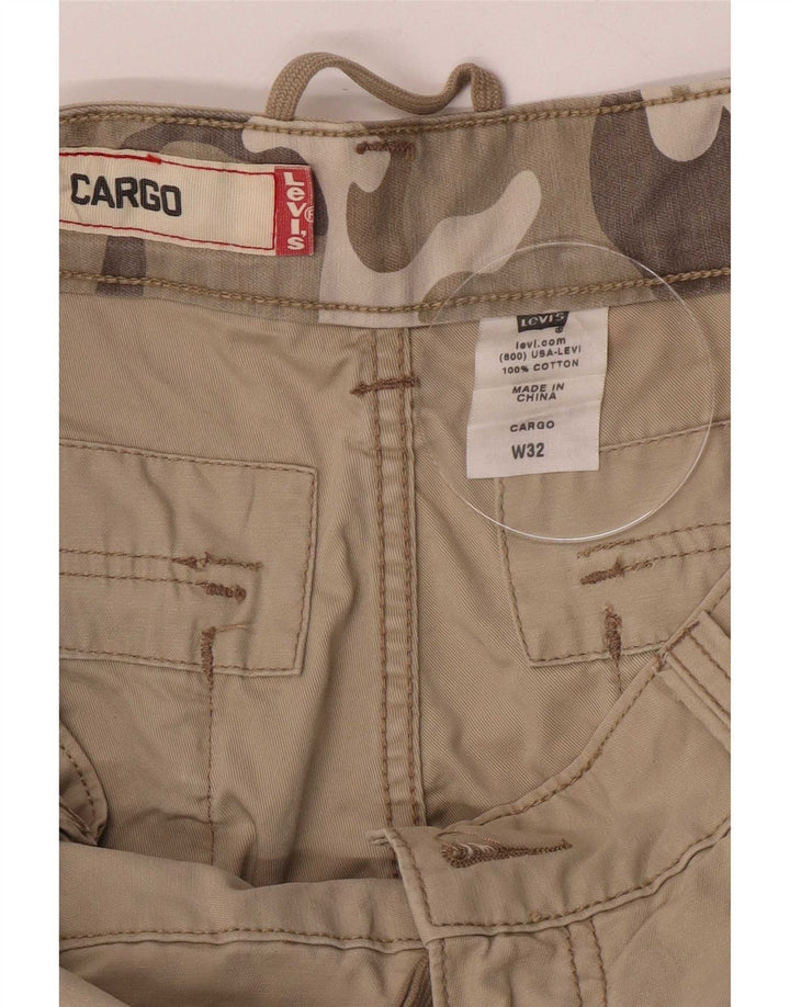 Pantaloni scurți cargo Levi's pentru bărbați, mediu W32, bumbac kaki