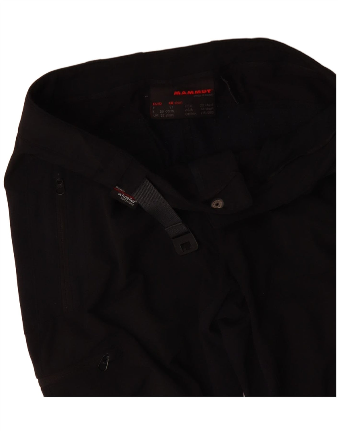 MAMMUT Pantaloni drepti cargo casual pentru femei W32 L30 negru colorblock