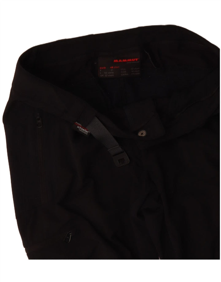 MAMMUT Pantaloni drepti cargo casual pentru femei W32 L30 negru colorblock