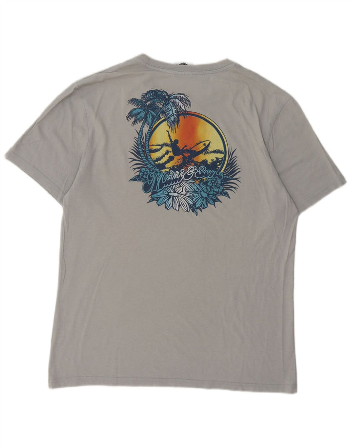 Tricou grafic pentru bărbați Maui and Sons Top din bumbac gri mediu