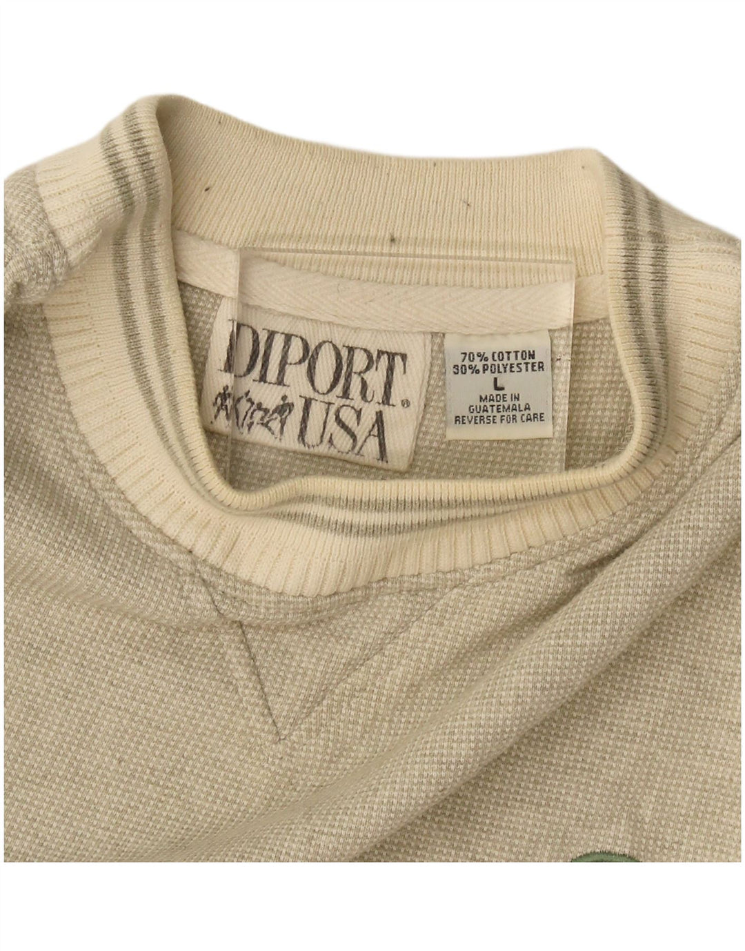 Pulover pentru bărbați vintage, mare, bej, bumbac