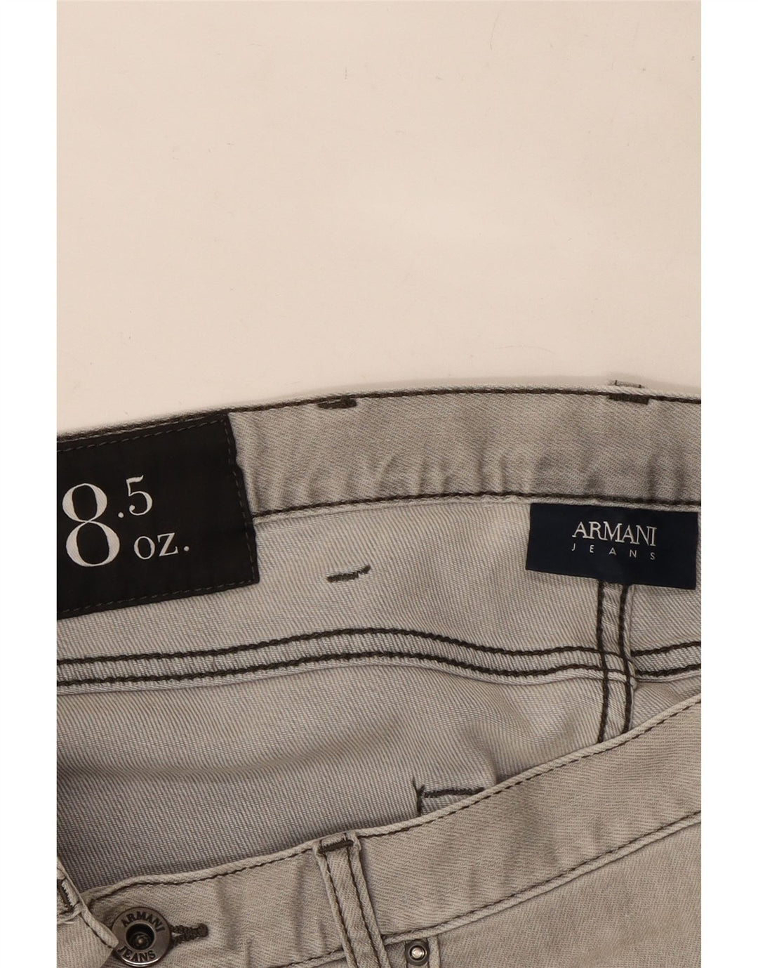 Blugi drepti pentru femei Armani W33 L28 gri