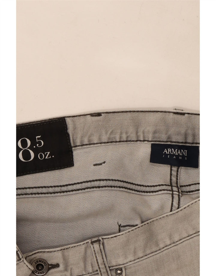 Blugi drepti pentru femei Armani W33 L28 gri