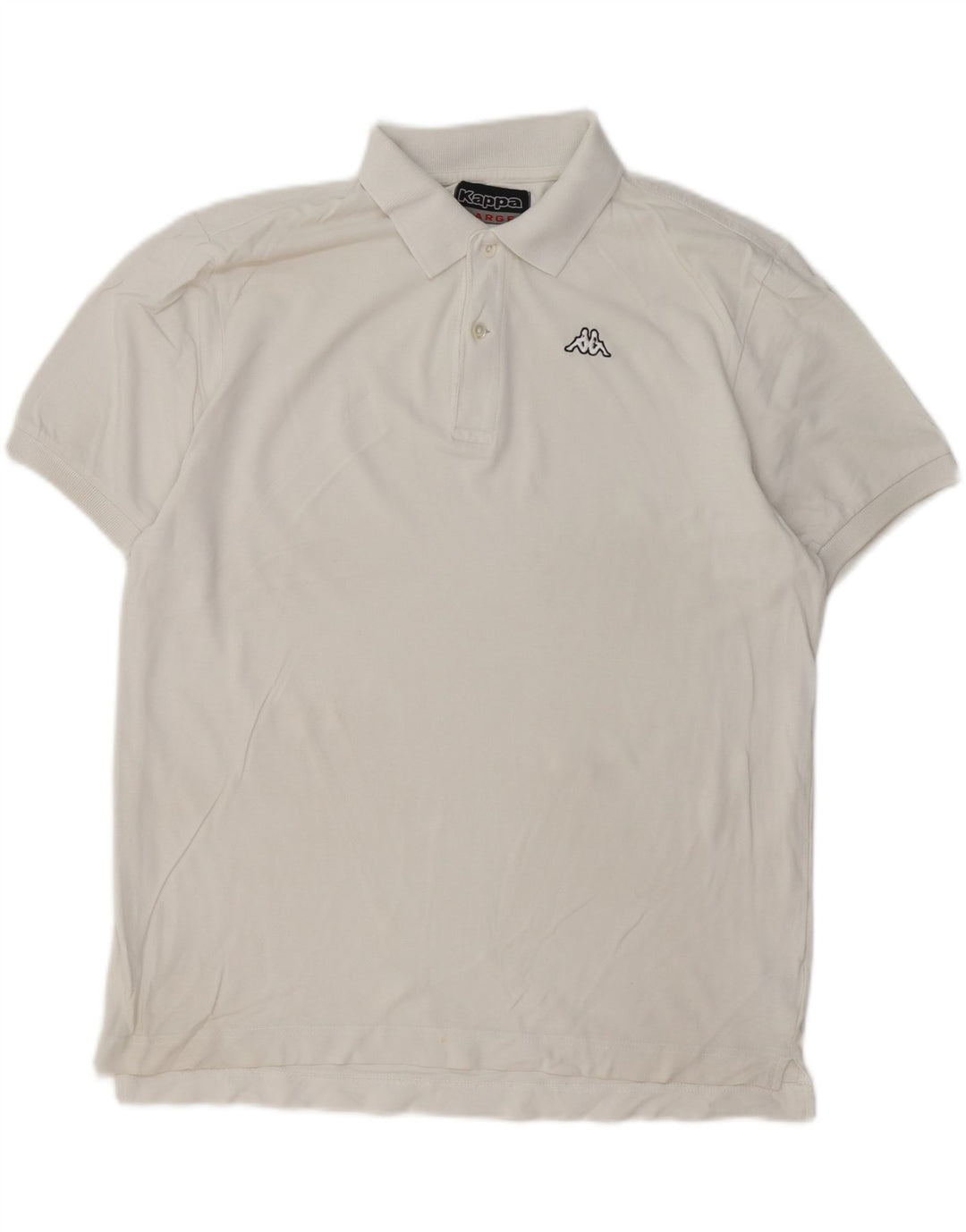 Cămașă polo pentru bărbați Kappa, mare, alb, bumbac