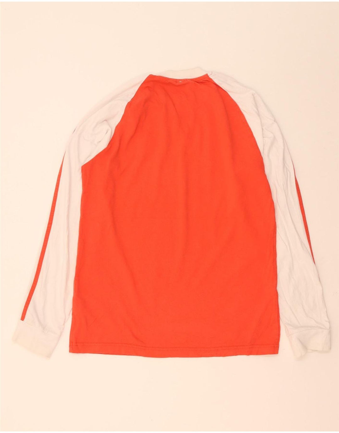 Top pentru bărbați Adidas cu mânecă lungă, portocaliu mediu, bumbac color bloc