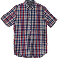 Cămașă cu mânecă scurtă TOMMY HILFIGER pentru bărbați, cu mâneci scurte, albastru mediu, caroserie