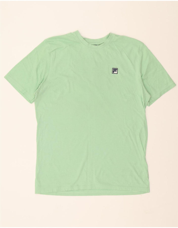 FILA Mens Graphic T-Shirt Top Medium Green Cotton Vintage Fila and Second-Hand Fila from Messina Hembry 