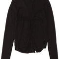 Pulover cardigan deschis pentru femei Zara UK 12 Medium Black Viscose