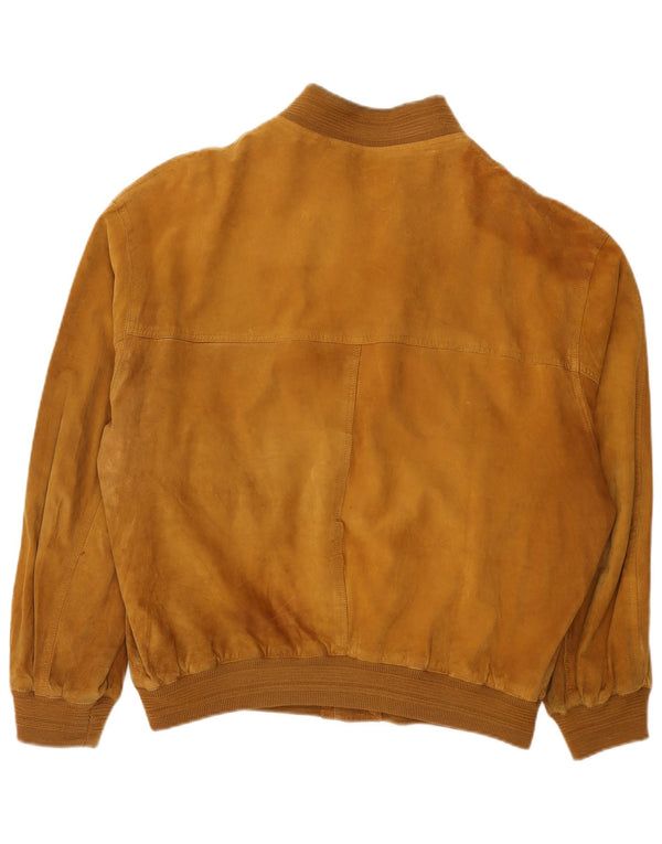 Bomber vintage pentru bărbați din piele intoarsa UK 42 XL maro