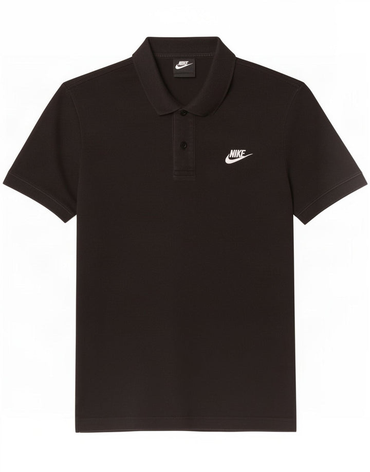 Tricou polo Nike pentru bărbați, bumbac negru mic