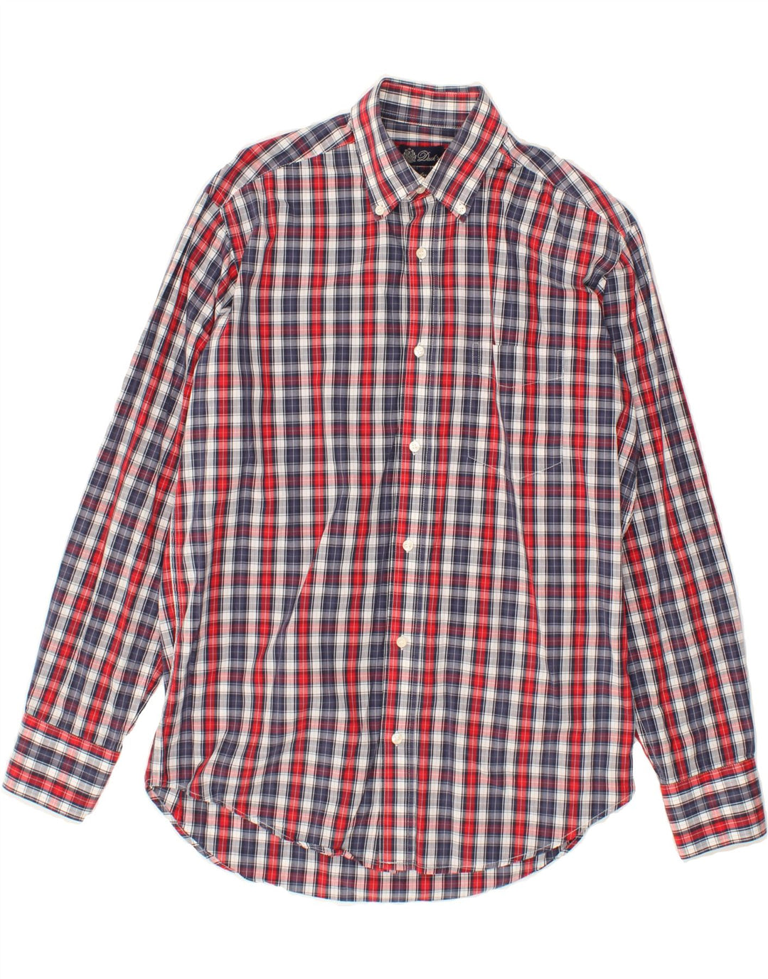 DACK'S Mens Regular Fit Shirt Small Red Check Cotton Vintage Dack's and Second-Hand Dack's from Messina Hembry 
