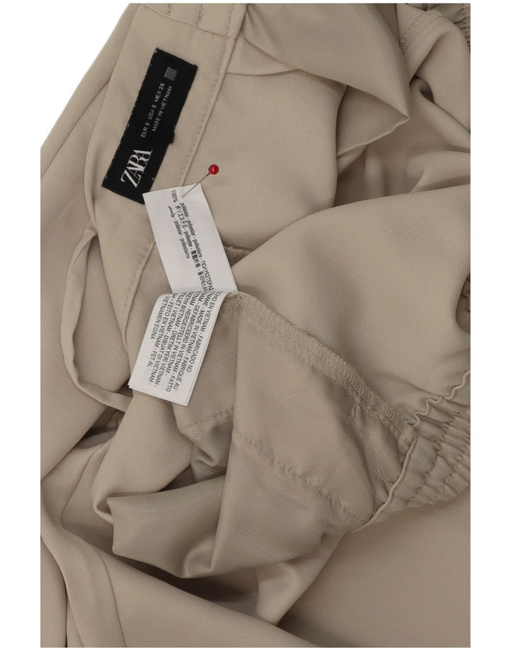 Pantaloni casual conici pentru femei Zara Mici L26 L25 Poliester gri