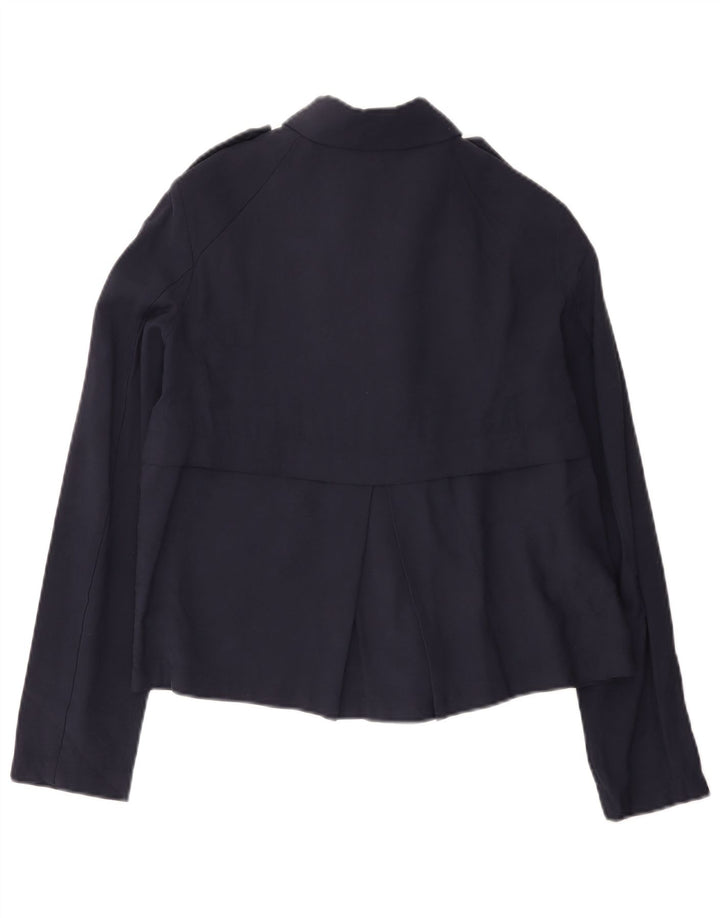 Bomber pentru femei Zara UK 10 Mic, viscoză, albastru