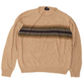 Pulover pentru bărbați DOCKERS cu decolteu rotund XL poliacrilic cu dungi bej