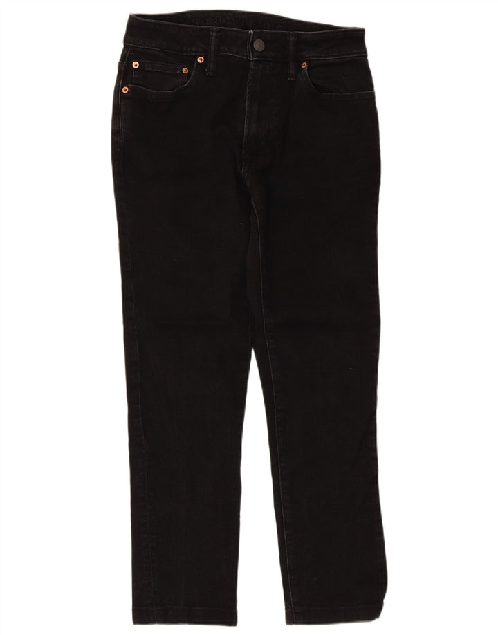 Blugi tăiați pentru femei American Eagle W30 L26 bumbac negru