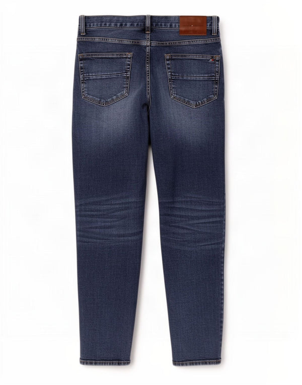 Blugi conici pentru bărbați, Tommy Hilfiger Harlem, cu tăiere relaxată, W32 L30, bumbac albastru