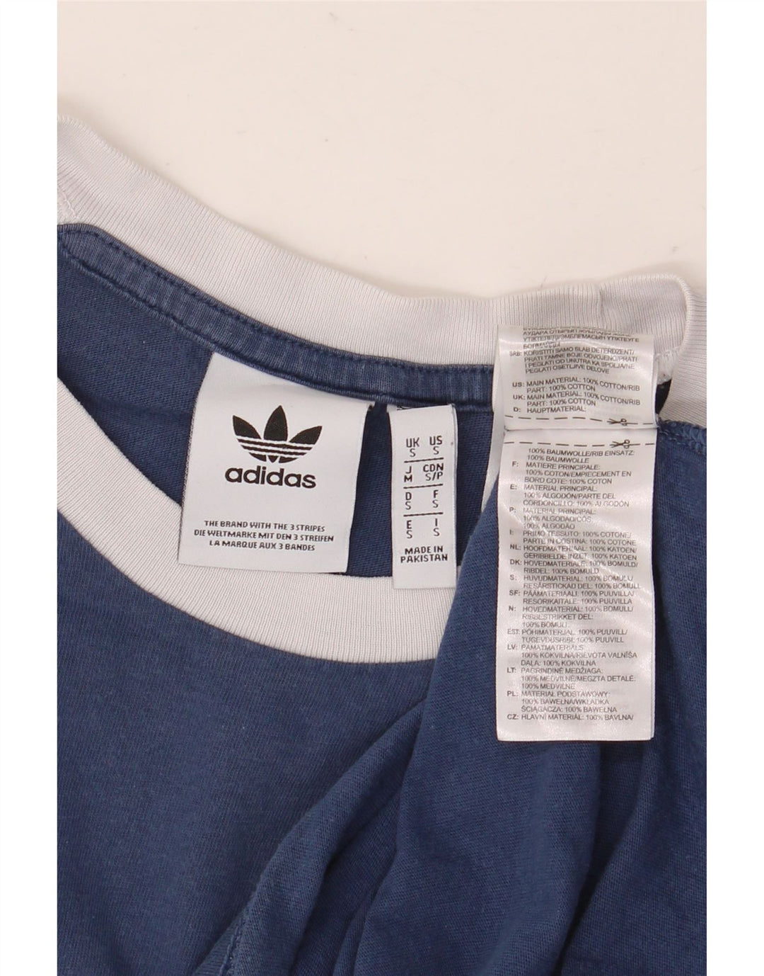 Tricou bărbați ADIDAS Top mic albastru bumbac