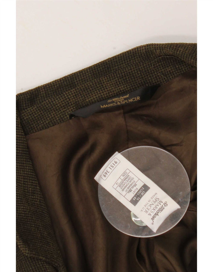 Marks & Spencer pentru femei St. Michael Blazer Jacket UK 16 Large Green