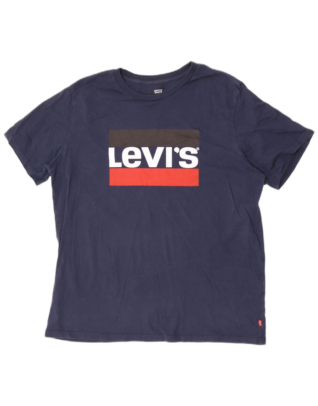 Tricou cu grafic Levi's, cu croiala standard, pentru bărbați. Top mare, bleumarin