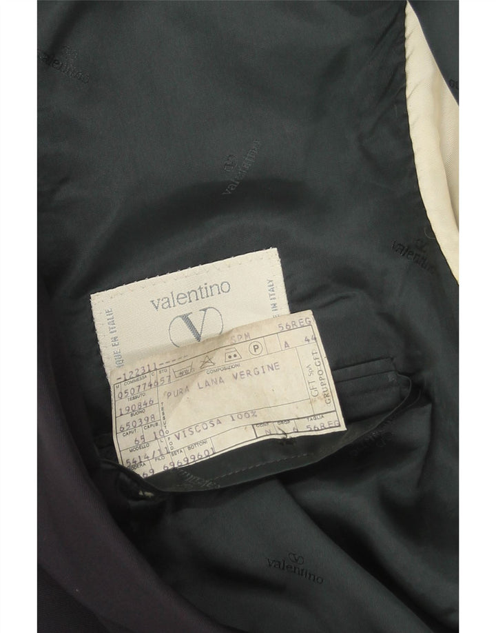 Jachetă Valentino pentru bărbați cu 2 nasturi IT 56 3XL Lână virgină bleumarin