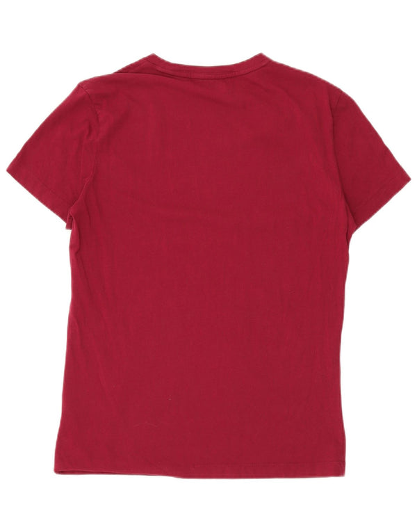 CALVIN KLEIN JEANS Tricou grafic pentru bărbați Top Medium Burgundy Bumbac