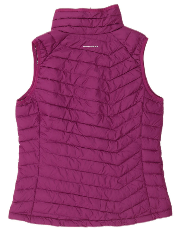 Columbia Womens Omni-Heat Padded Gilet UK 14 Large Purple Polyester