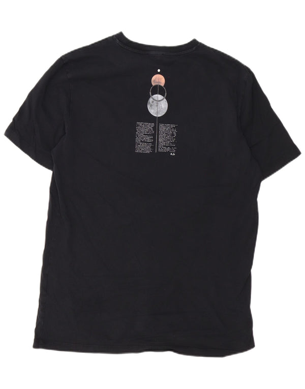 Liu Jo Mens Graphic T-Shirt Top Small Black