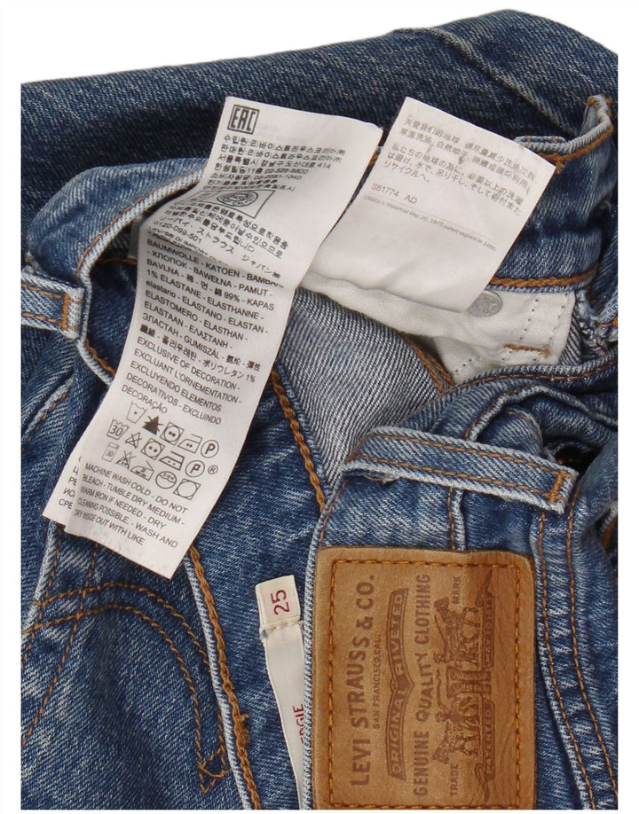 Blugi drepti pentru femei Levi's W25 L27 Bumbac albastru