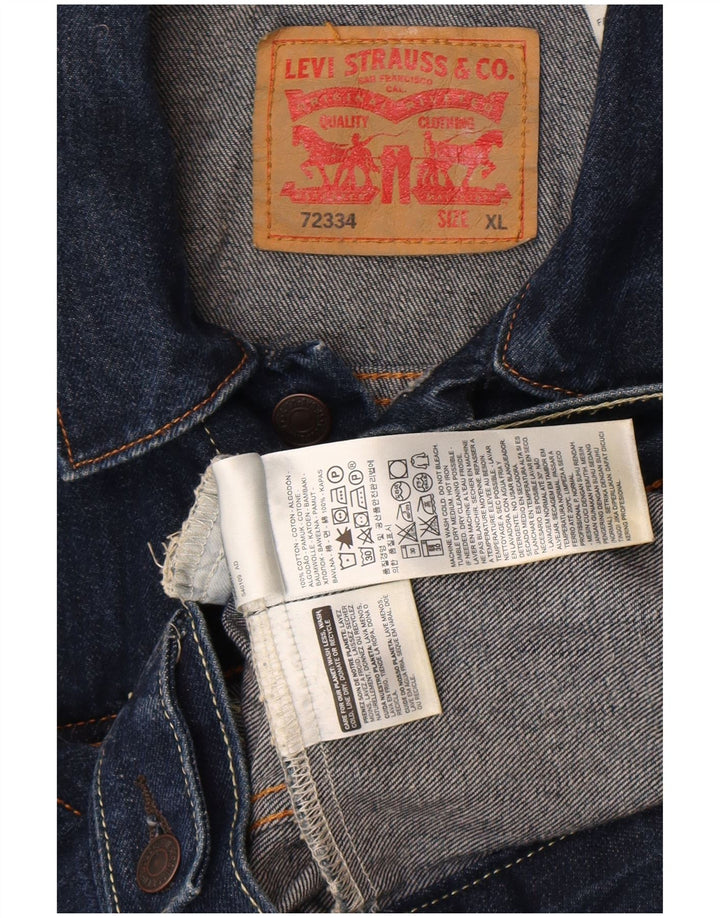 Jachetă de blugi pentru bărbați Levi's UK 42 XL bumbac bleumarin