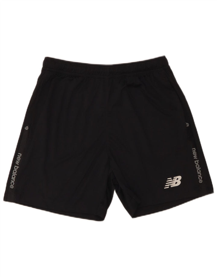 Pantaloni scurți sport grafic New Balance pentru bărbați, mari, negru, poliester