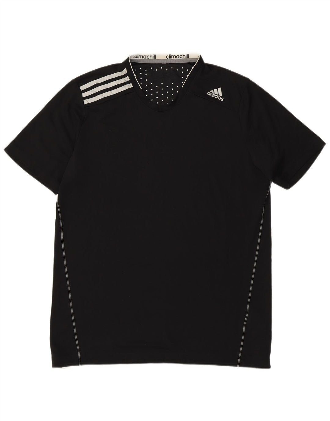 Tricou Adidas Climachill pentru bărbați Top Mediu Poliester Negru