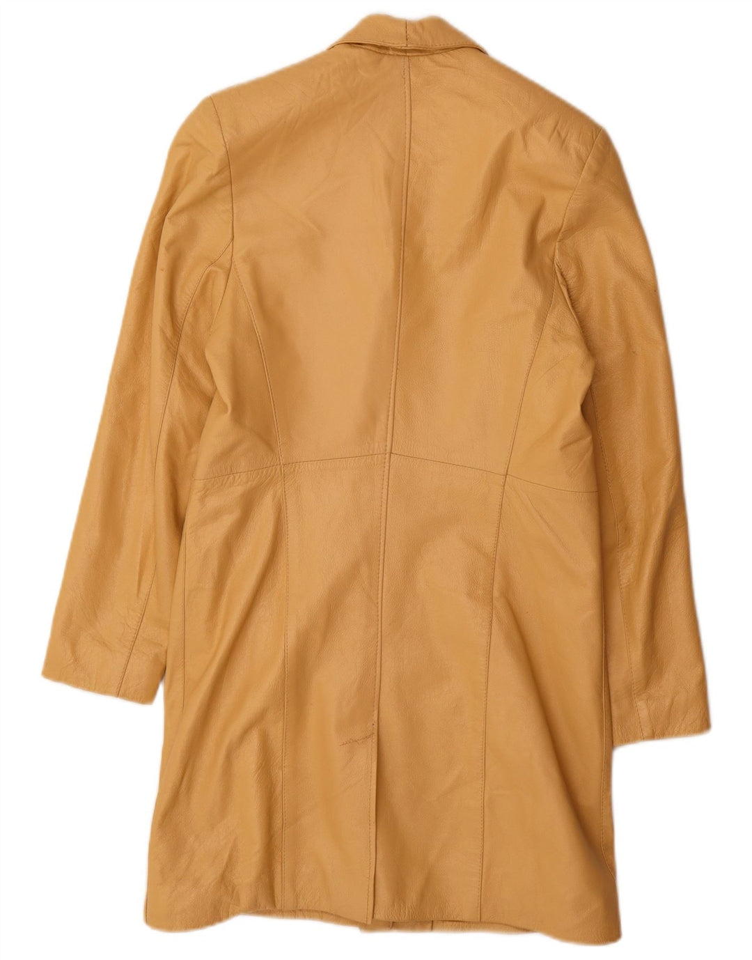 Palton de piele pentru femei Carmen UK 12 Piele galben medie