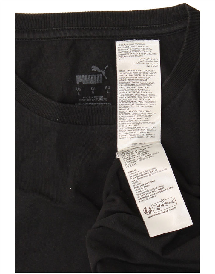 Tricou pentru bărbați Puma Top mare din bumbac negru