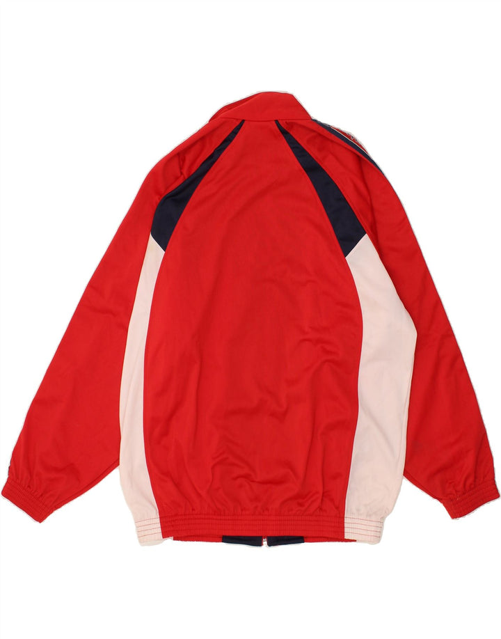 CHAMPION Mens Tracksuit Top Jacket Large Red Colourblock Polyester Vintage Champion and Second-Hand Champion from Messina Hembry 