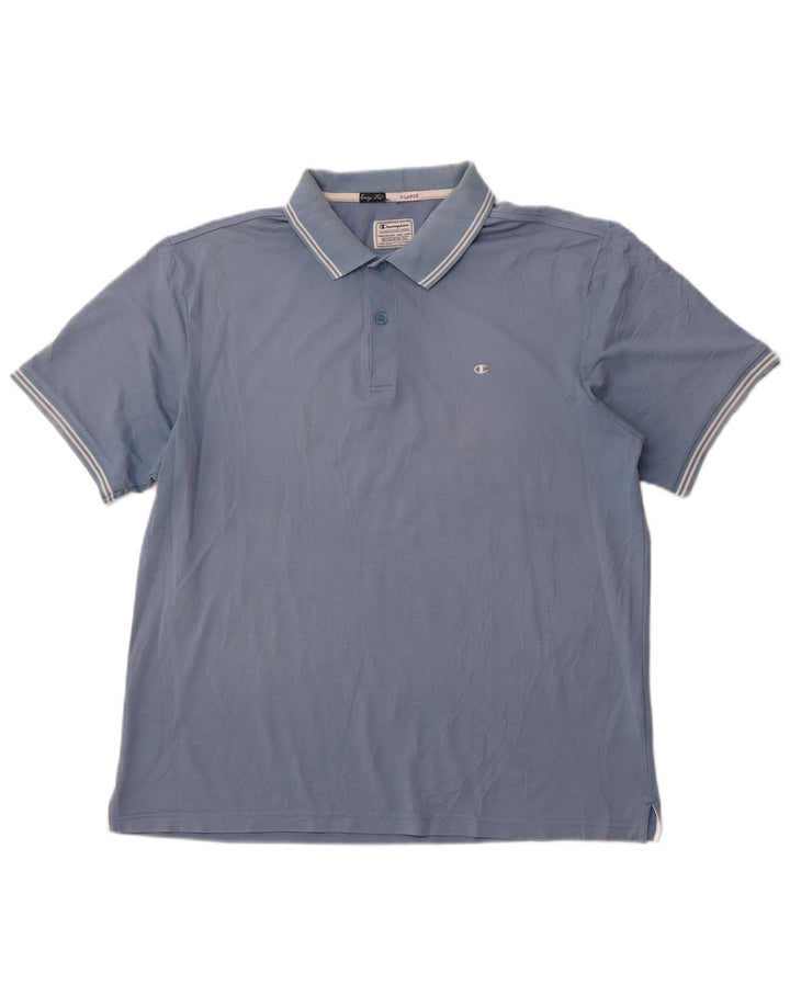 Tricou polo pentru bărbați CHAMPION Easy Fit XL Albastru