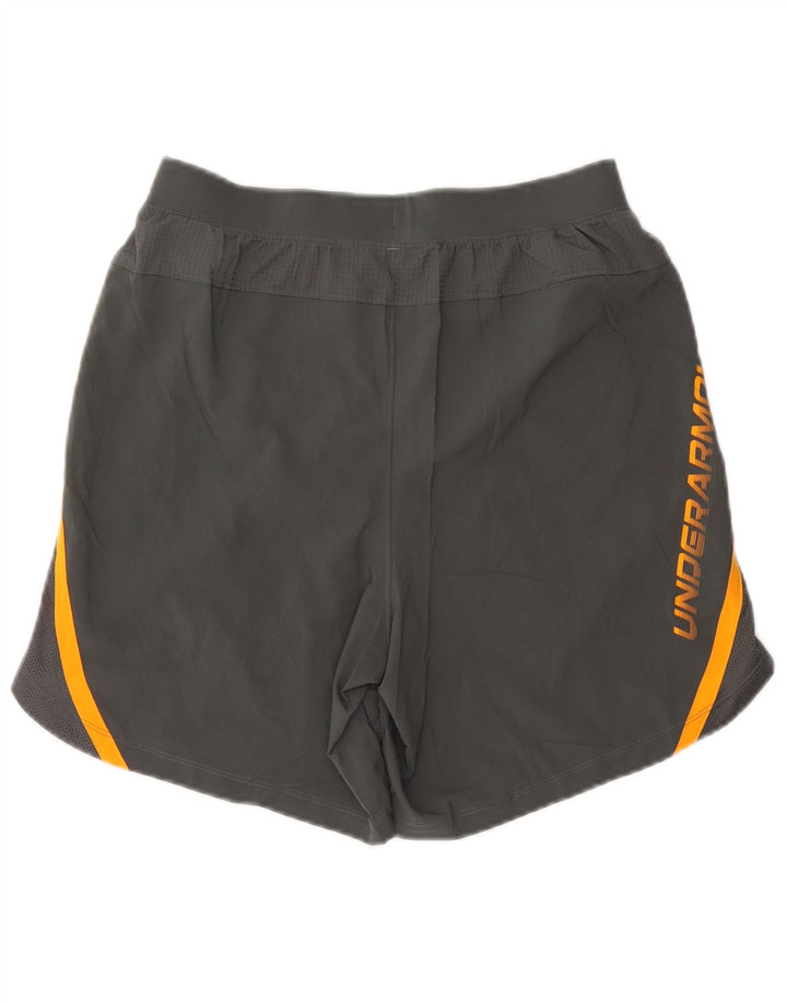 Pantaloni scurți sport grafic Under Armour pentru bărbați, gri mediu