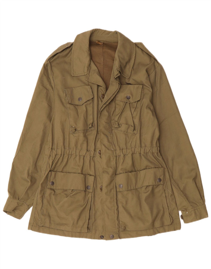 Jachetă militară vintage pentru bărbați UK 36 Small Khaki