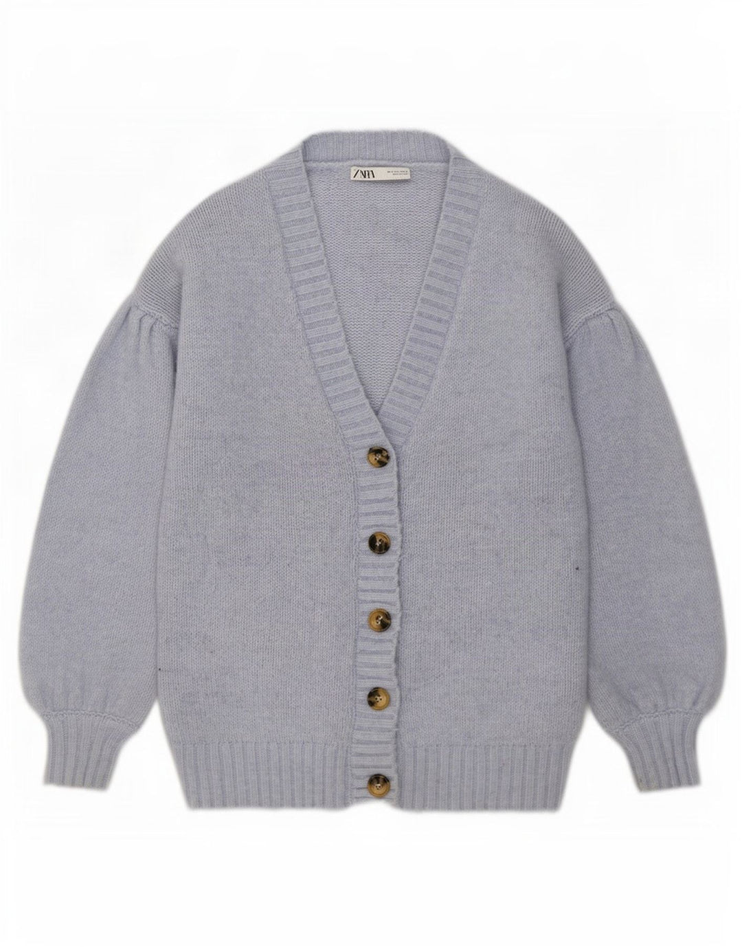 Pulover cardigan supradimensionat pentru femei Zara UK 10 Poliester albastru mic