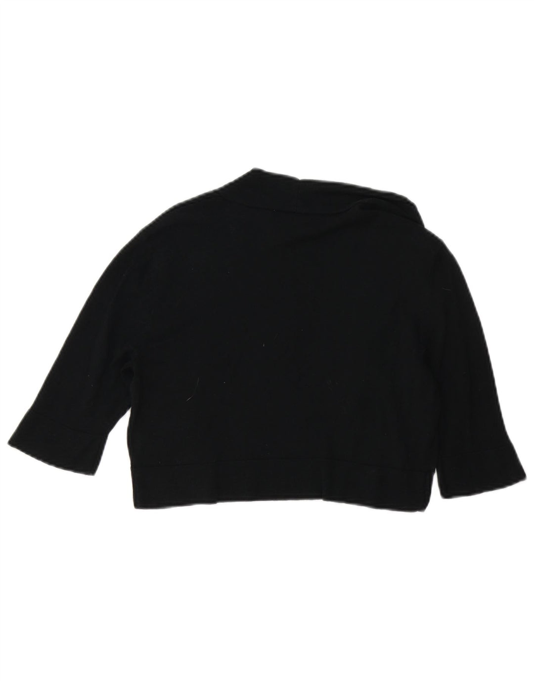 Pulover bolero deschis pentru femei cu mânecă scurtă Mossimo UK 12 bumbac mediu negru