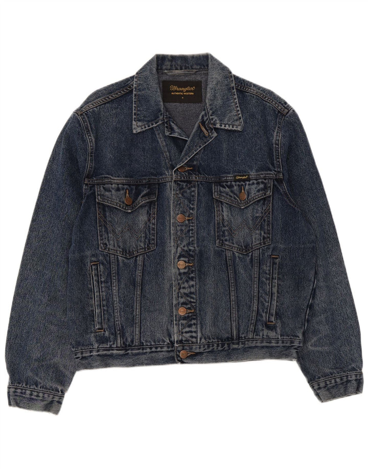 Jachetă de blugi pentru bărbați Wrangler UK 36 Bumbac albastru mic