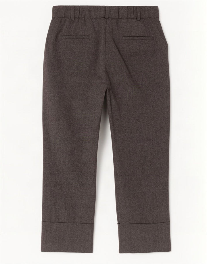 Pantaloni chino drepți pentru femei Zara EU 42 Large W32 L28 Gri Poliester